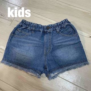 BREEZE - 【kids】BREEZE フリンジデニムショートパンツ 130