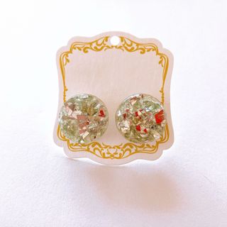 レジンピアス シルバー(ピアス)