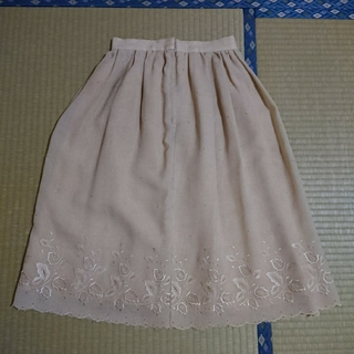 レディース スカート ベージュ  80年代 90年代(ひざ丈スカート)