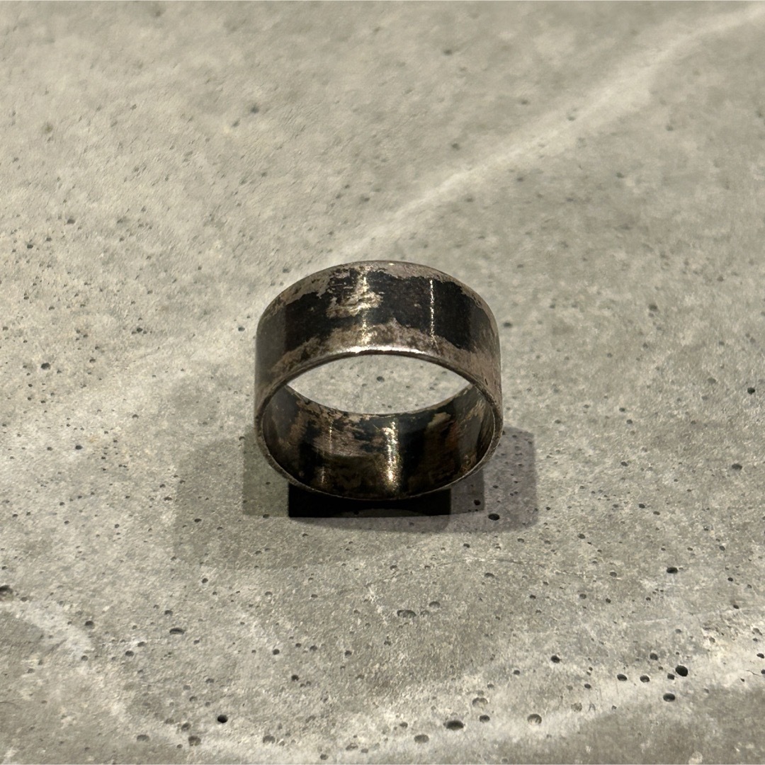 VINTAGE ヴィンテージシルバー925 平打ちシンプルデザインリング/アクセ メンズのアクセサリー(リング(指輪))の商品写真
