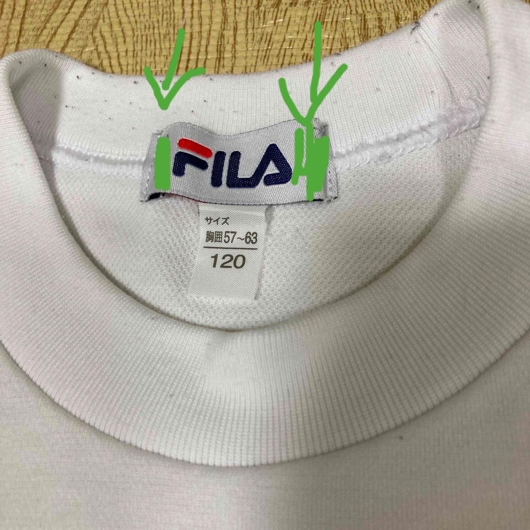 FILA(フィラ)のFILA 長袖　120 体操服　体育着 キッズ/ベビー/マタニティのキッズ/ベビー/マタニティ その他(その他)の商品写真