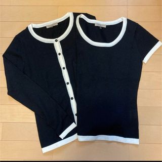 PROPORTION BODY DRESSING - プロポーションボディドレッシング バイカラー アンサンブル カーディガン  S