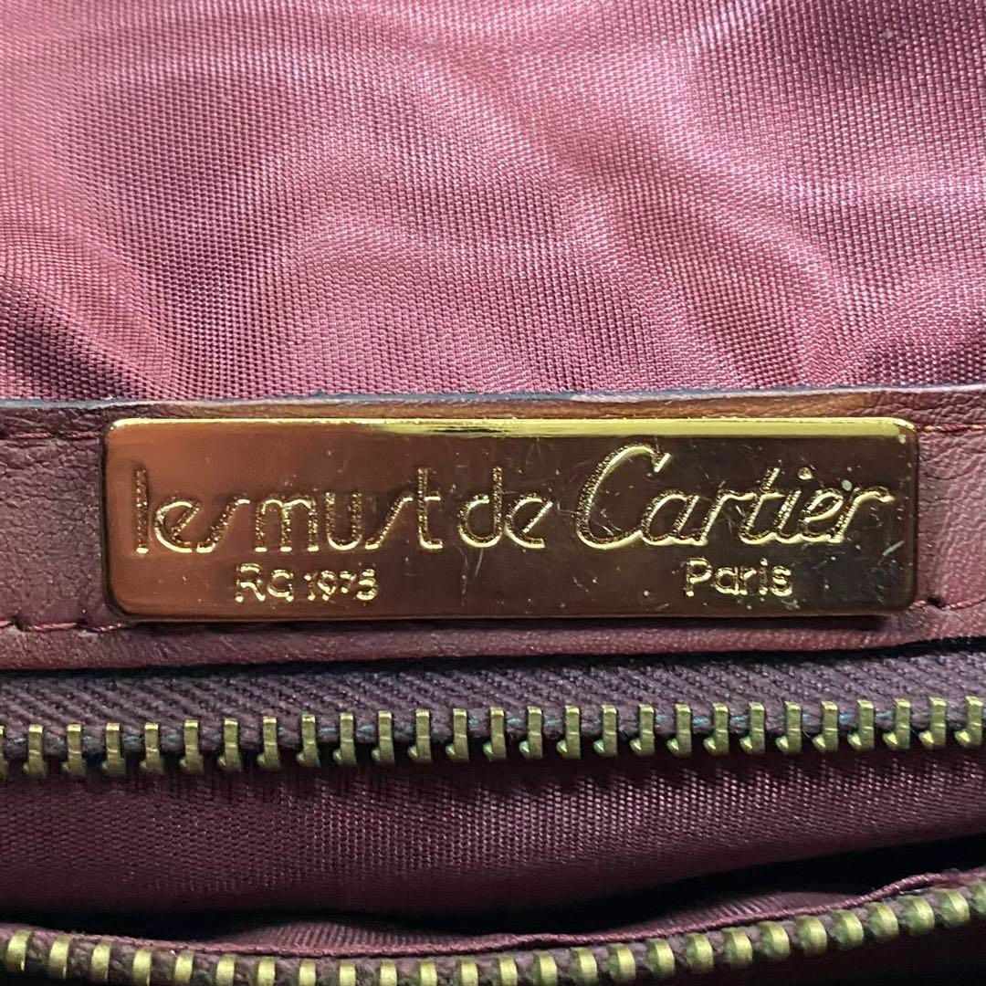 Cartier(カルティエ)のCartier マストライン ボストンバッグ ボルドー ゴールド金具 レディース レディースのバッグ(ボストンバッグ)の商品写真