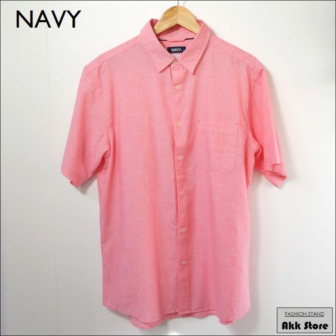 NAVY(ネイビー)のNAVY メンズ トップス 半袖 シャツ 大きいサイズ XL メンズのトップス(シャツ)の商品写真