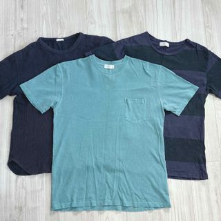 バックナンバー(BACK NUMBER)のバックナンバー　GU　メンズL 半袖Tシャツ　3点　おまとめセット(Tシャツ/カットソー(半袖/袖なし))