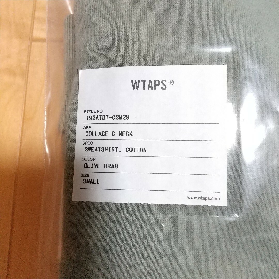 W)taps(ダブルタップス)の【極美品】wtape 19AW COLLEGE CREW NECK オリーブ S メンズのトップス(スウェット)の商品写真