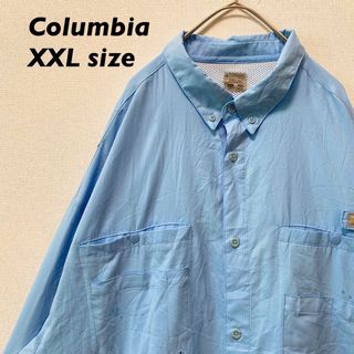 Columbia - コロンビア　長袖シャツ　ボタンダウン　無地　フィッシングシャツ　PFG 男女兼用