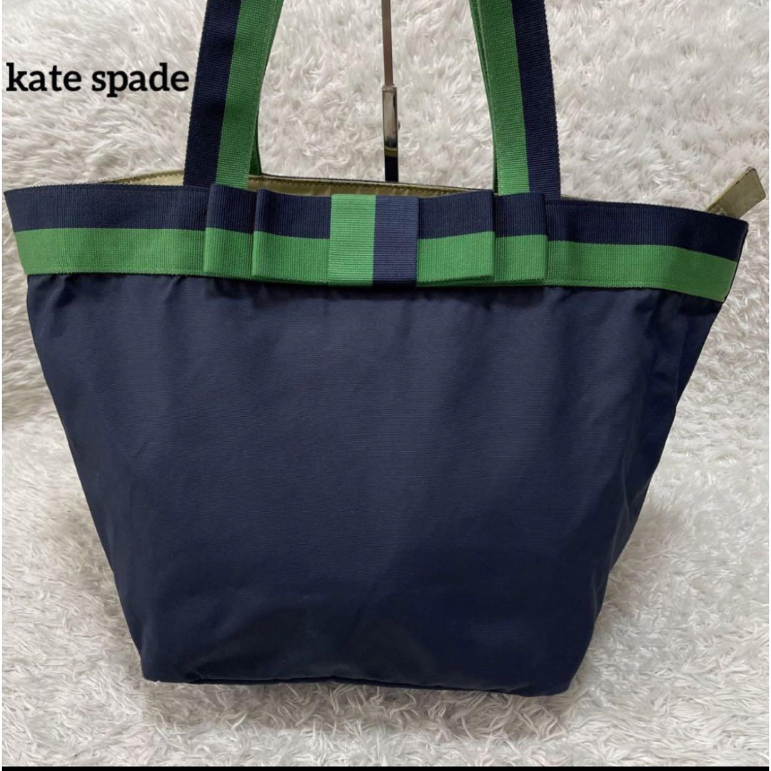 kate spade new york(ケイトスペードニューヨーク)のケイトスペード　ハンドバッグ　トートバッグ　リボン　大容量　通勤通学 レディースのバッグ(トートバッグ)の商品写真