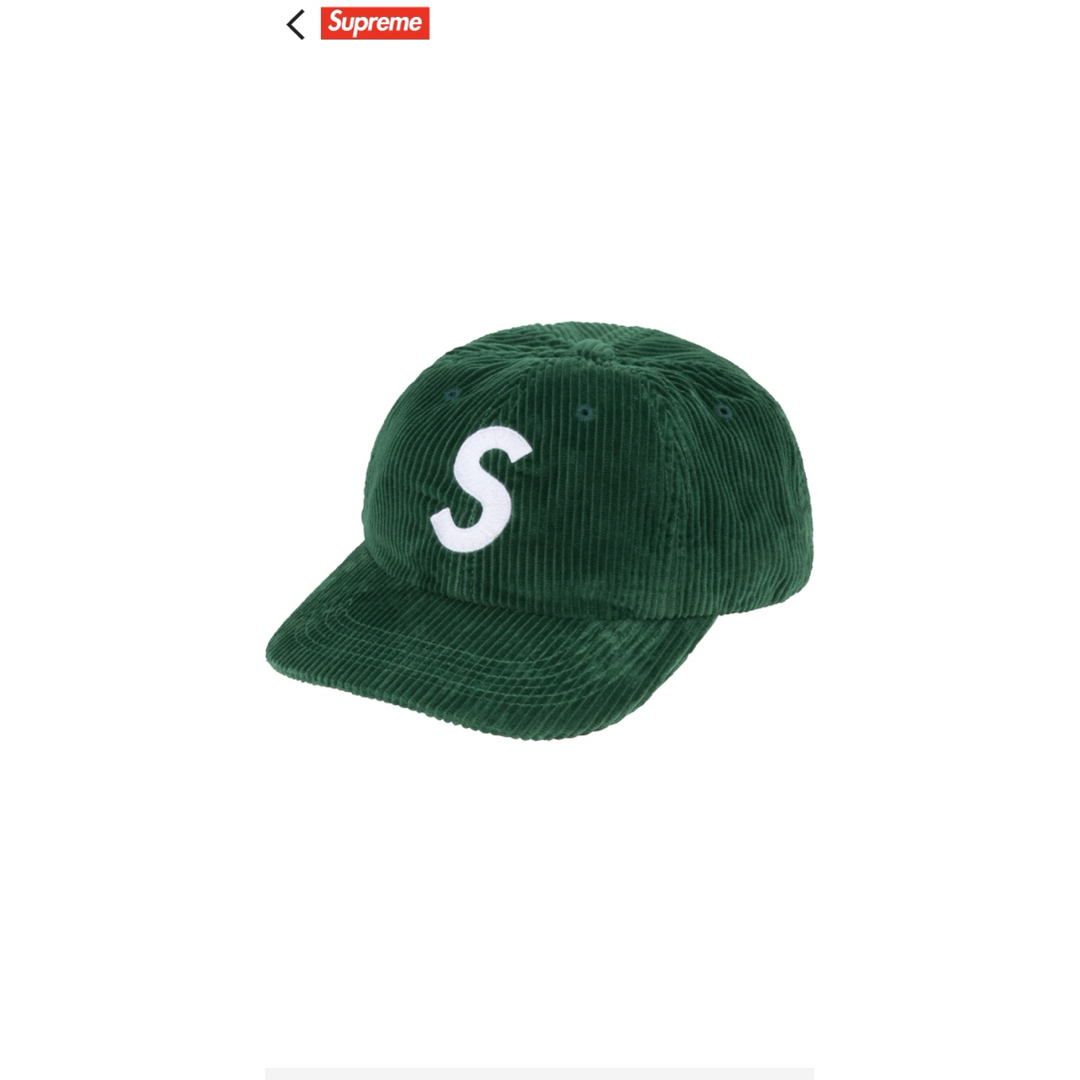 Supreme(シュプリーム)の新品 supreme corduroy s logo 6-panel cap メンズの帽子(キャップ)の商品写真