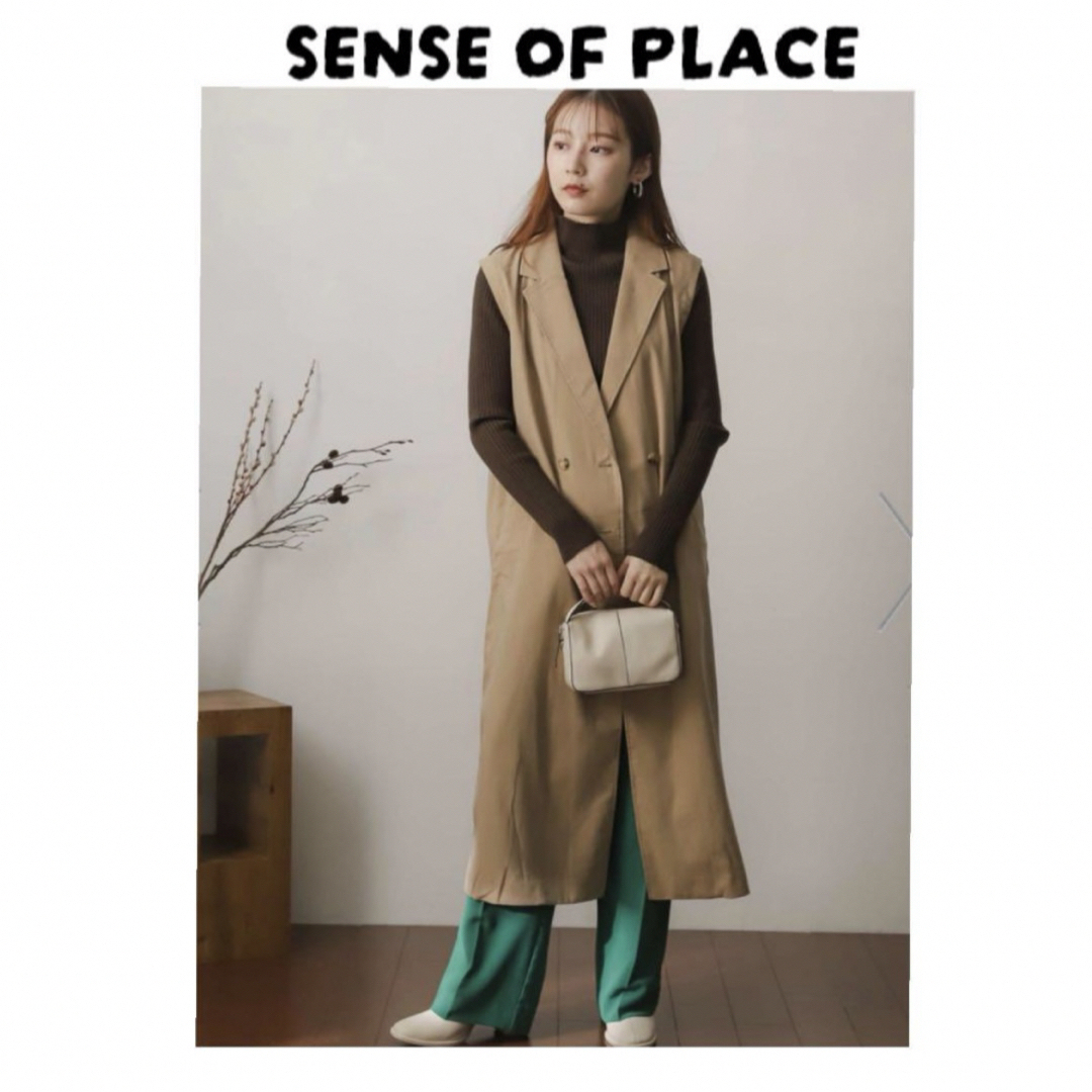 SENSE OF PLACE by URBAN RESEARCH(センスオブプレイスバイアーバンリサーチ)の新品　アーバンリサーチ　SENSE OF PLACE  テーラードジレ レディースのトップス(ベスト/ジレ)の商品写真