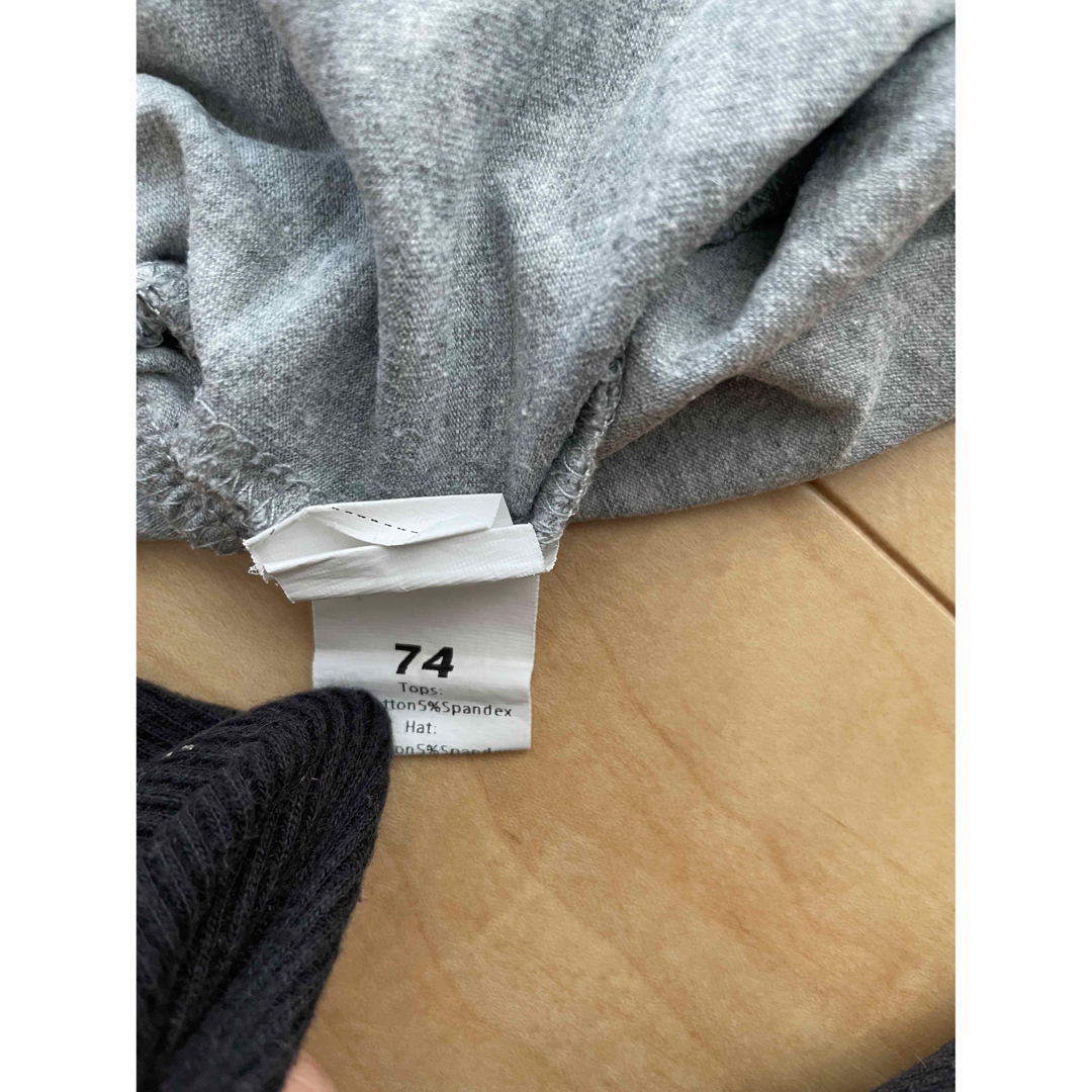 ロンパース BABY ベビー　SHEIN 74 （80相当）　半袖 キッズ/ベビー/マタニティのベビー服(~85cm)(ロンパース)の商品写真