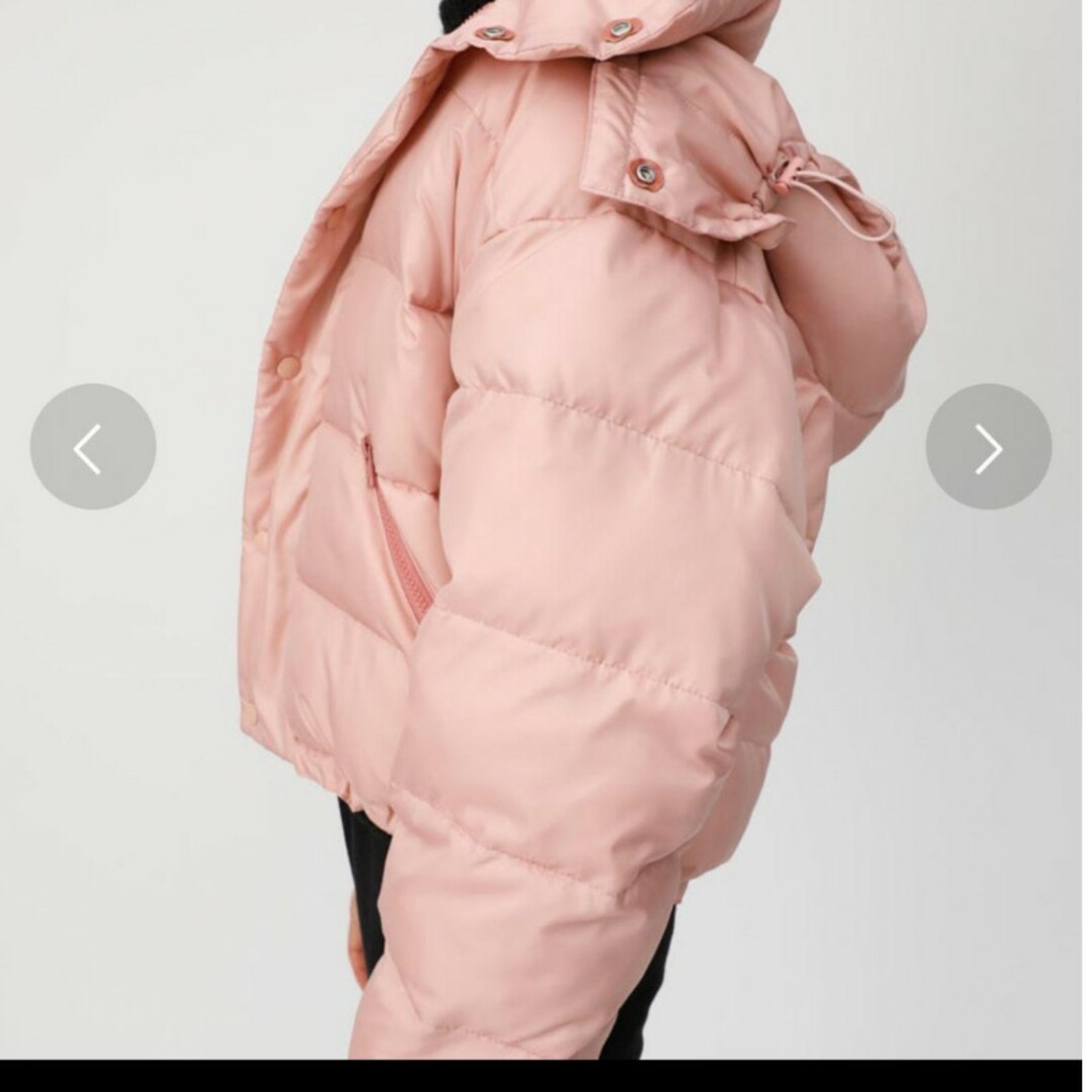 moussy(マウジー)の【完売品】SHORT PUFFER JACKET　ピンク レディースのジャケット/アウター(ダウンジャケット)の商品写真