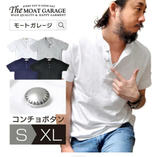 モートガレージ　黒色Tシャツ　コンチョ(Tシャツ/カットソー(半袖/袖なし))