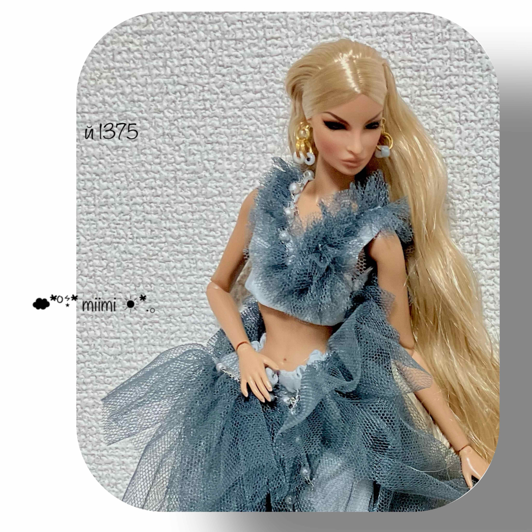 ♖й1375♖Sold out♖世界でひとつドレス風パンツのセットアップ♖ ハンドメイドのぬいぐるみ/人形(人形)の商品写真