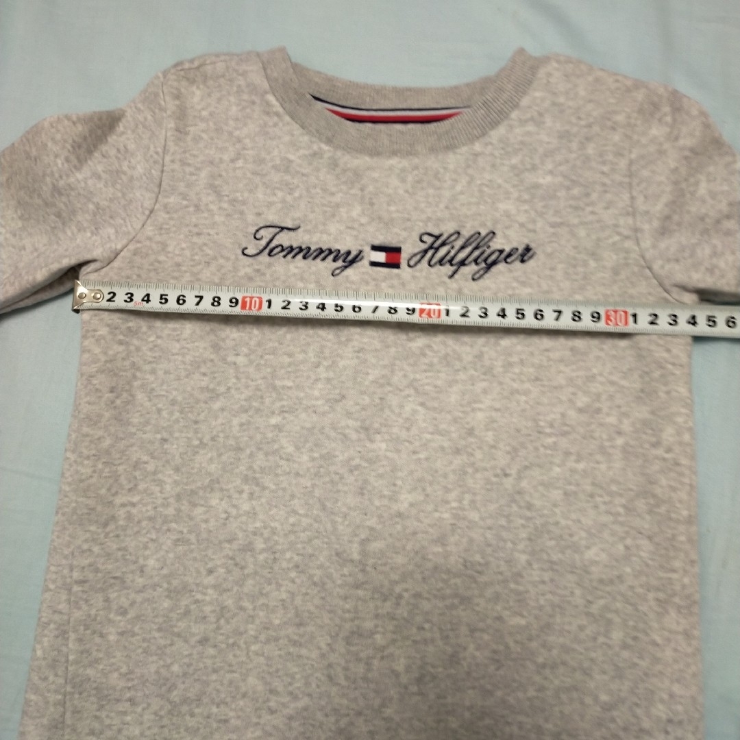 TOMMY HILFIGER(トミーヒルフィガー)のトミヒル トミーフィルヒガー 裏起毛 長袖ワンピース 冬服 120cm 女の子 キッズ/ベビー/マタニティのキッズ服女の子用(90cm~)(ワンピース)の商品写真