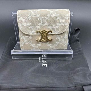 セリーヌ(celine)のCELINE セリーヌ　三つ折り財布 トリオンフ コンパクトウォレット　極美品(財布)