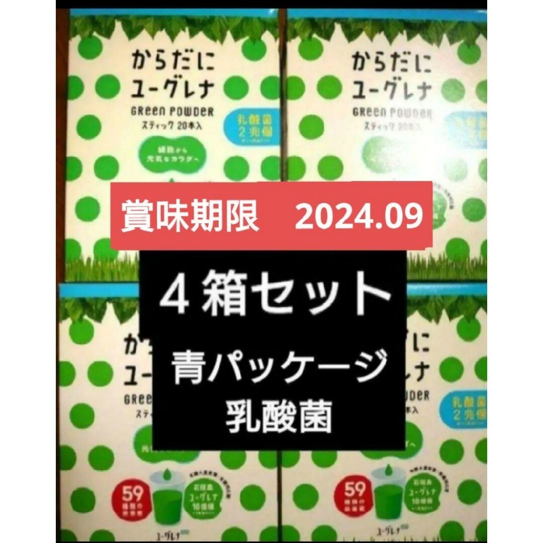 EUGLENA(ユーグレナ)のからだにユーグレナ　乳酸菌　２０包入り　４箱計８０包セット 食品/飲料/酒の健康食品(青汁/ケール加工食品)の商品写真