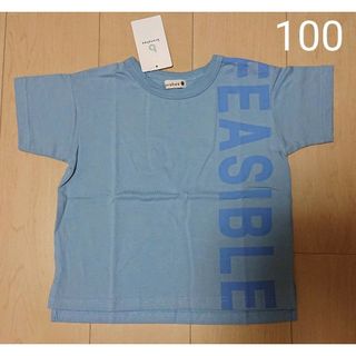 ブランシェス(Branshes)の【新品】 100 branshes ブランシェス 裾スリット Tシャツ(Tシャツ/カットソー)