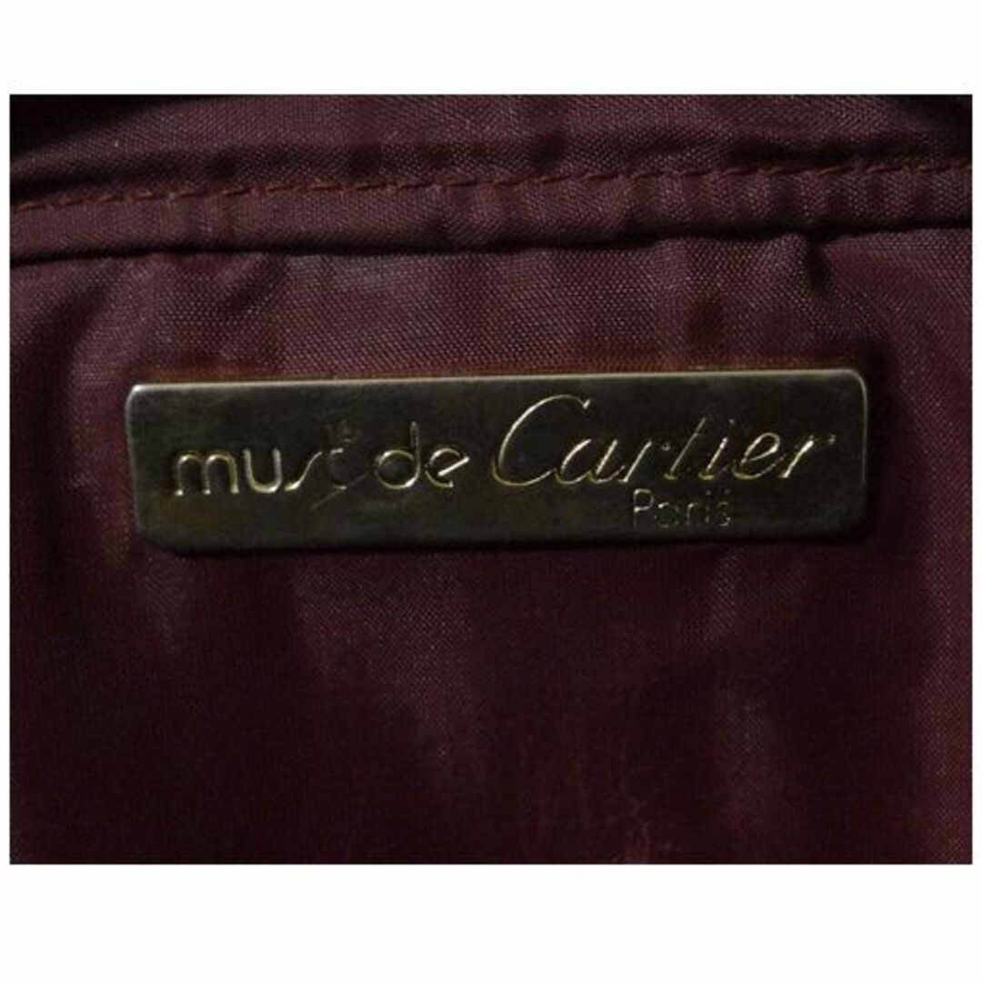 カルティエ　Cartier　レザー　マストライン　ボルドー　クラッチバッグ