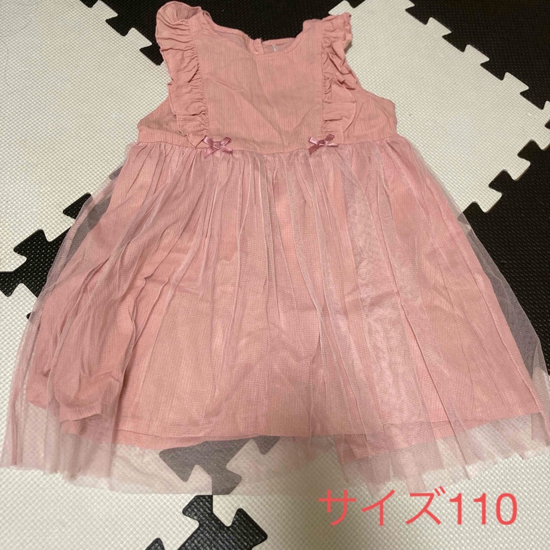 バースデイ(バースデイ)のサイズ110 チュールワンピース キッズ/ベビー/マタニティのキッズ服女の子用(90cm~)(ワンピース)の商品写真