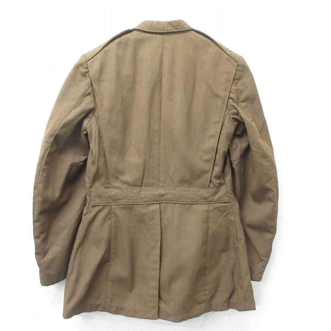 S★古着 長袖 ビンテージ ミリタリー ジャケット 将校服 メンズ 40年代 40s ウール USA製 緑系 グリーン 23dec21 中古 アウター フライト メンズのジャケット/アウター(ダッフルコート)の商品写真