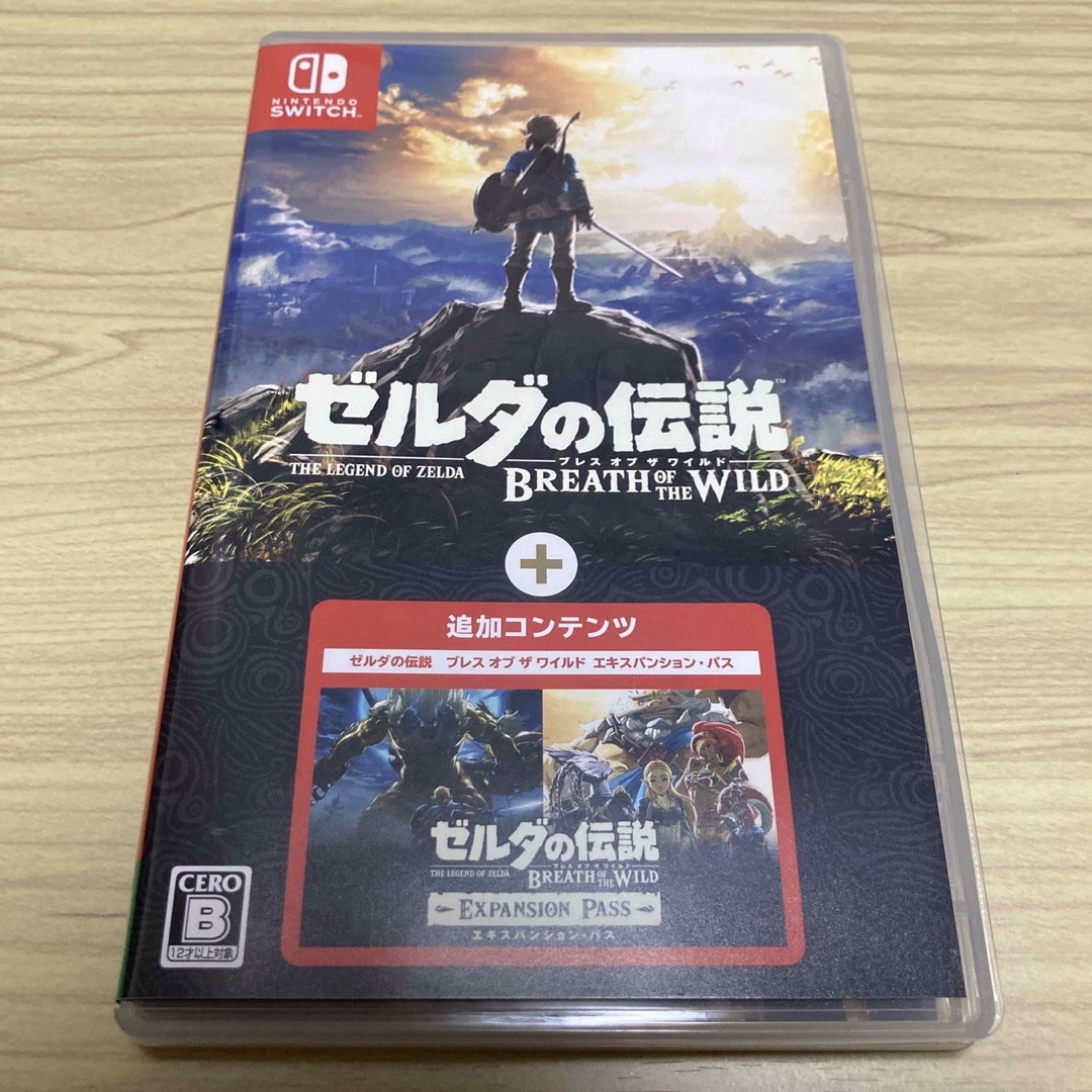 Nintendo Switch(ニンテンドースイッチ)のゼルダの伝説 ブレス オブ ザ ワイルド ＋ エキスパンション・パス エンタメ/ホビーのゲームソフト/ゲーム機本体(家庭用ゲームソフト)の商品写真