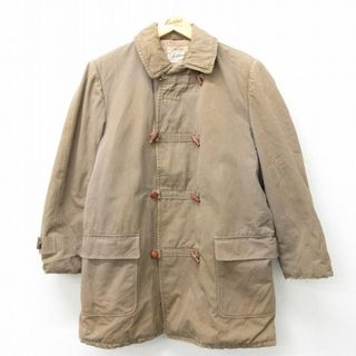 XL★古着 ヘラクレス 長袖 ビンテージ ダッフル コート メンズ 60年代 60s ロング丈 ベージュ カーキ 【spe】 23dec23 中古 アウター(ダッフルコート)