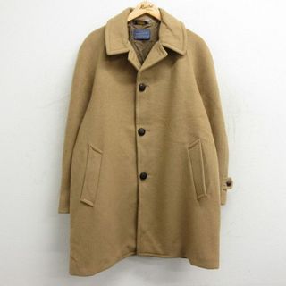 ペンドルトン(PENDLETON)のXL★古着 ペンドルトン PENDLETON 長袖 ウール ジャケット コート メンズ 80年代 80s ラグラン ロング丈 USA製 ベージュ カーキ 23dec27 中古 アウター(ダッフルコート)