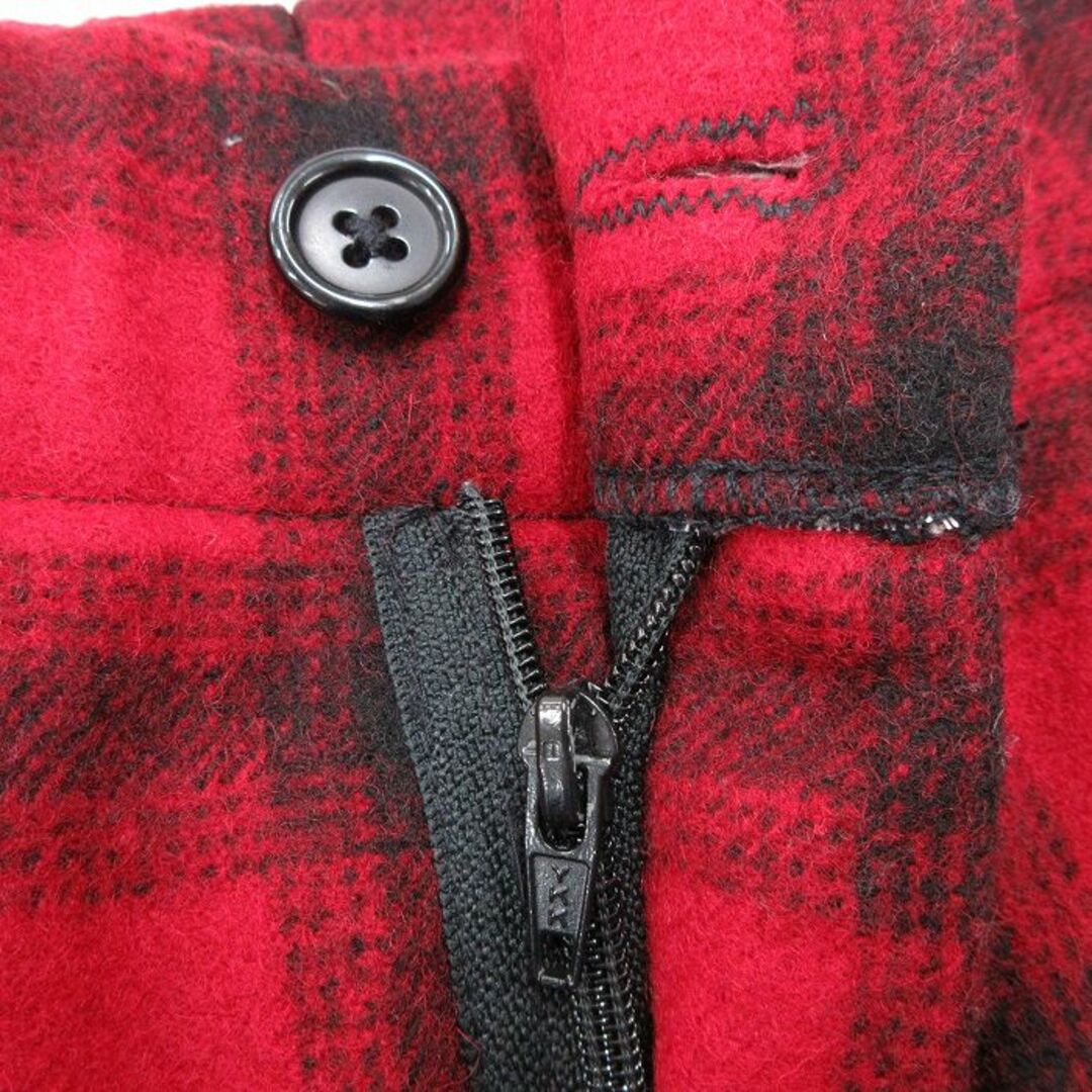 WOOLRICH(ウールリッチ)のW37★古着 ウールリッチ WOOLRICH ハンティング パンツ メンズ 00年代 00s ウール 赤他 レッド チェック 内側キルティング 23dec25 中古 ボトムス ロング メンズのパンツ(ワークパンツ/カーゴパンツ)の商品写真