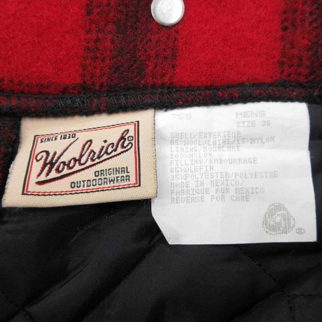 WOOLRICH(ウールリッチ)のW37★古着 ウールリッチ WOOLRICH ハンティング パンツ メンズ 00年代 00s ウール 赤他 レッド チェック 内側キルティング 23dec25 中古 ボトムス ロング メンズのパンツ(ワークパンツ/カーゴパンツ)の商品写真