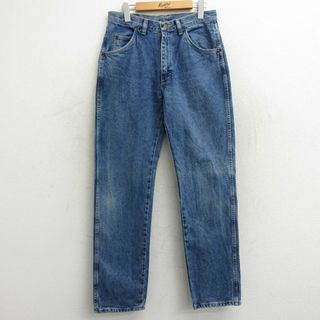 ラングラー(Wrangler)のW32★古着 ラングラー Wrangler ジーンズ メンズ 00年代 00s コットン 紺 ネイビー デニム 23dec26 中古 ボトムス ジーパン Gパン ロング パンツ(ワークパンツ/カーゴパンツ)