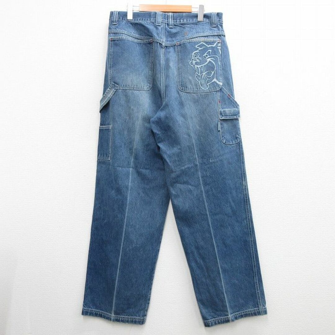 W35☆古着 ペインター パンツ メンズ 00年代 00s 犬 ブルドッグ W35☆古着 ペインター パンツ メンズ 00年代 00s 犬 ブルドッグ