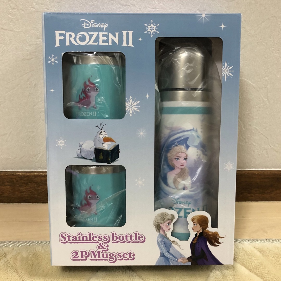 Disney(ディズニー)の新品　ディズニー　アナと雪の女王　アナ雪　ステンレスボトル　水筒 キッズ/ベビー/マタニティの授乳/お食事用品(水筒)の商品写真