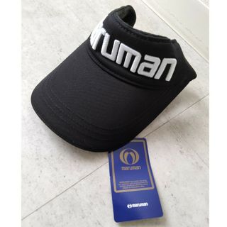 マルマン(Maruman)の【新品】マルマン★ゴルフ　サンバイザー　ブラック★メンズ(サンバイザー)