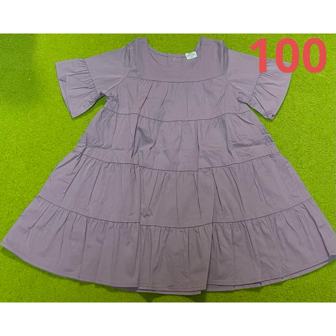 devirock(デビロック)のデビロック ティアードワンピース 100 キッズ/ベビー/マタニティのキッズ服女の子用(90cm~)(ワンピース)の商品写真