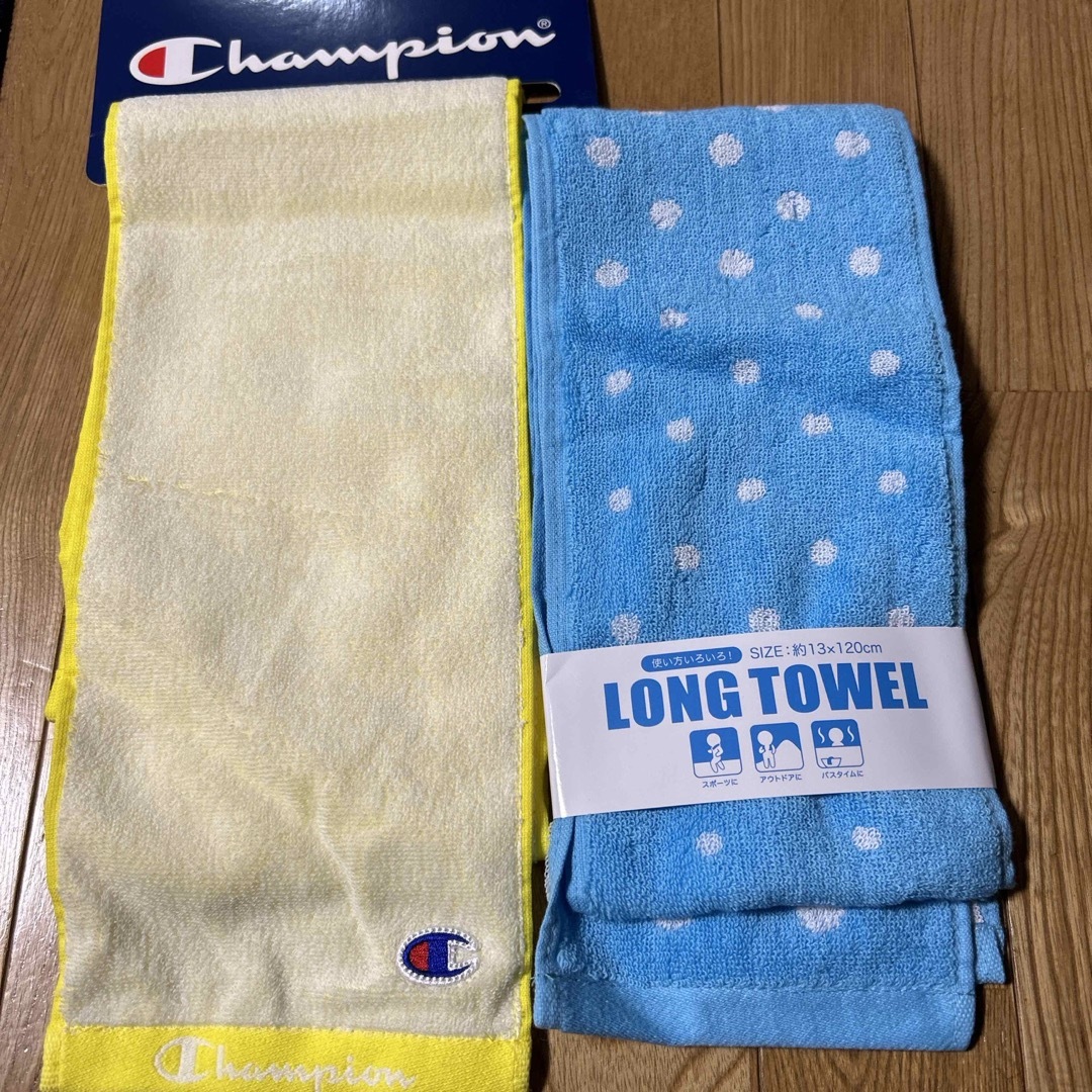 Champion(チャンピオン)の新品　タオルマフラー2枚セット インテリア/住まい/日用品の日用品/生活雑貨/旅行(タオル/バス用品)の商品写真