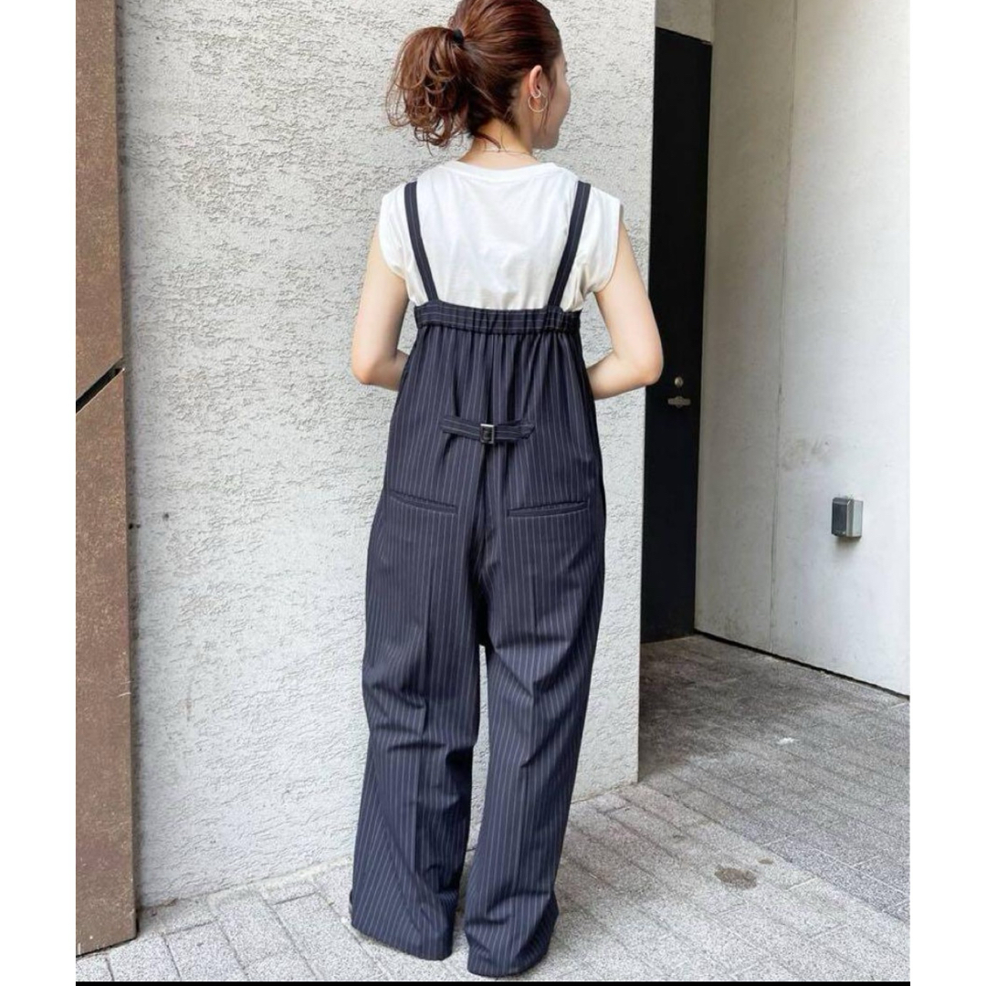 Spick & Span(スピックアンドスパン)の未使用♡ Spick and Span♡ベアオールインワン♡ネイビー36♡美品 レディースのパンツ(オールインワン)の商品写真