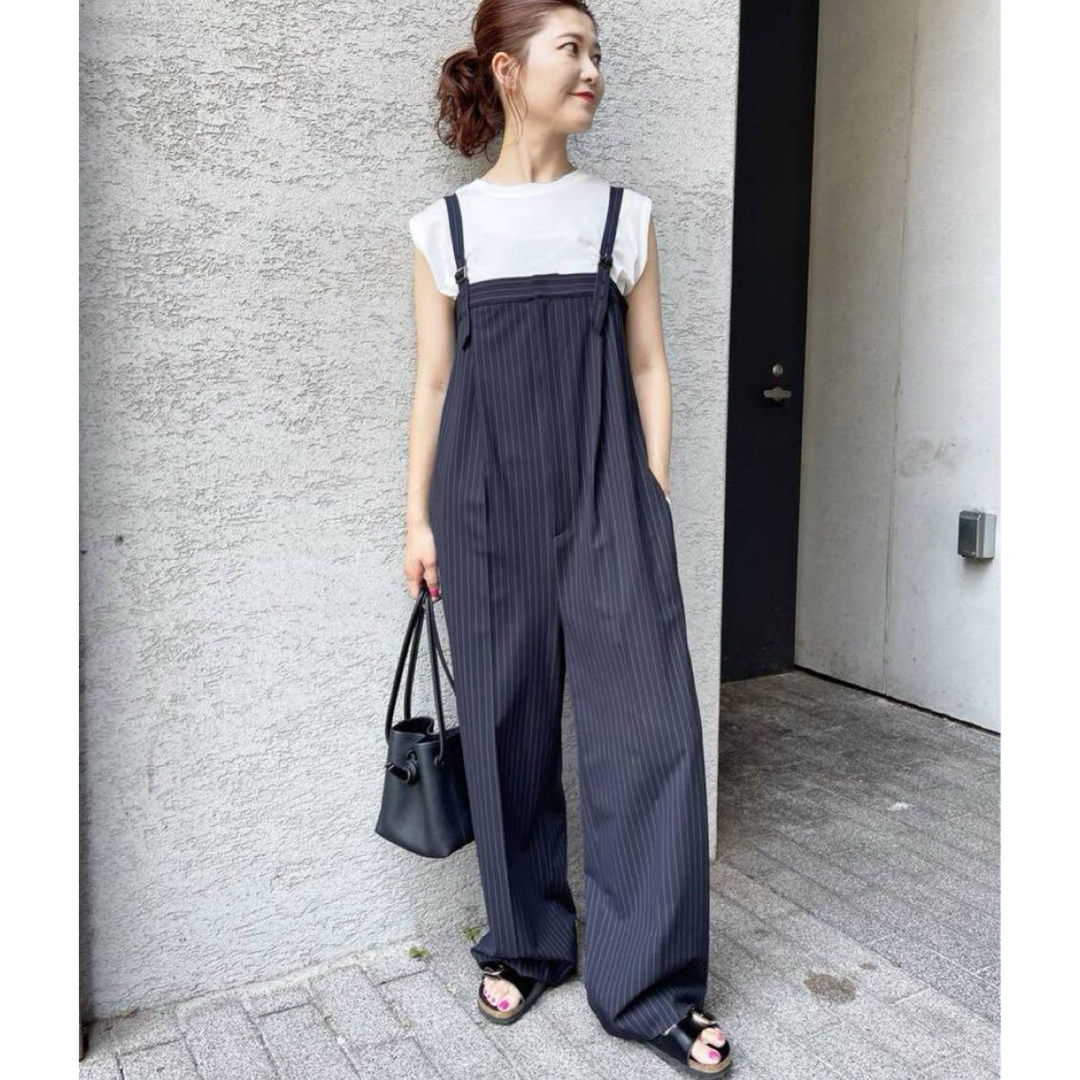 Spick & Span(スピックアンドスパン)の未使用♡ Spick and Span♡ベアオールインワン♡ネイビー36♡美品 レディースのパンツ(オールインワン)の商品写真