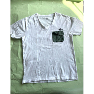 グラニフ(Design Tshirts Store graniph)のグラニフ   緑ポケット　刺繍眼鏡　Tシャツ(Tシャツ/カットソー(半袖/袖なし))