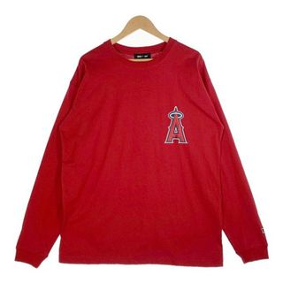 WIND AND SEA ウィンダンシー 23SS MLB L/S T SHIRT Angels ロングスリーブTシャツ エンゼルス レッド Size XL(Tシャツ/カットソー(七分/長袖))