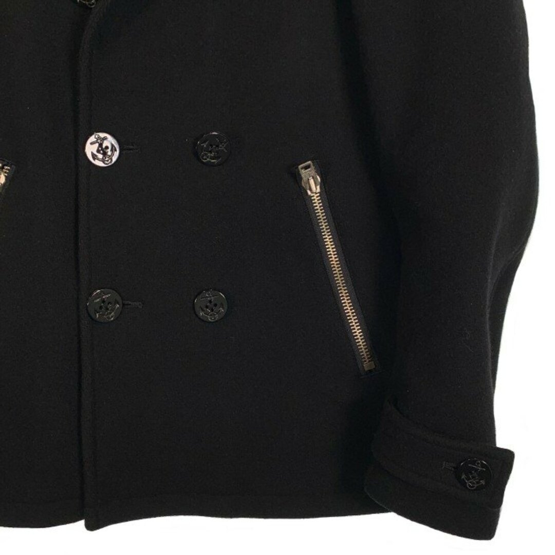 Rags McGREGOR ラグスマクレガー メルトンウール Pコート ジップポケット ダークネイビー 211132602 Size M メンズのジャケット/アウター(ピーコート)の商品写真