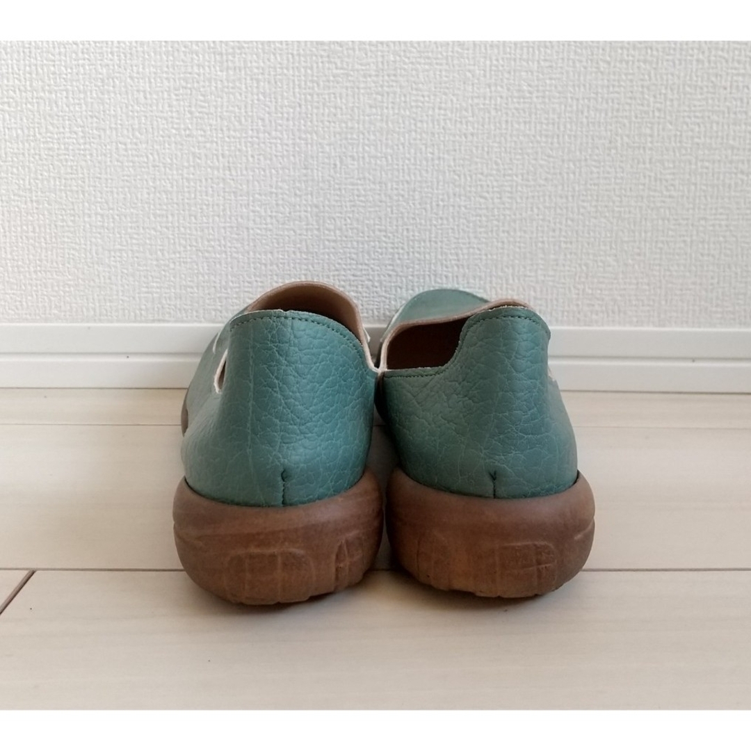 （266）Re:getA グリーン シューズ（Mサイズ） レディースの靴/シューズ(その他)の商品写真