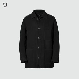 ユニクロ(UNIQLO)のユニクロ＋J ウールブレンドオーバーサイズシャツジャケット プラスJ(ブルゾン)