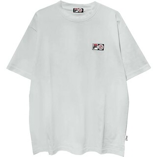 ビーファースト(BE:FIRST)の新品  FILA × BE:FIRST  ロゴ刺繍 半袖 Tシャツ M  グレー(Tシャツ/カットソー(半袖/袖なし))