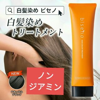 biseno ヘアカラートリートメント【ナチュラルブラック】150g商品(白髪染め)