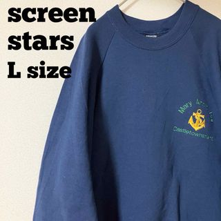 スクリーンスターズ(SCREEN STARS)のscreen stars トレーナー スウェット Ｌサイズ ＵＳＡ古着(スウェット)