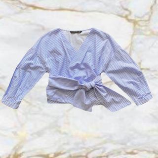 ザラ(ZARA)の美品SALE ZARA カシュクールプラウス(シャツ/ブラウス(長袖/七分))