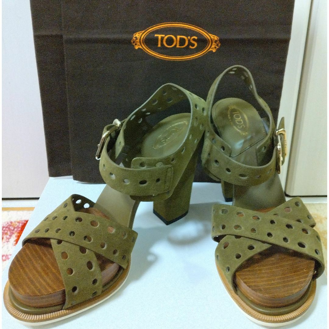 【新品】TOD'S　サンダル　38　　　イタリア製 | フリマアプリ ラクマ