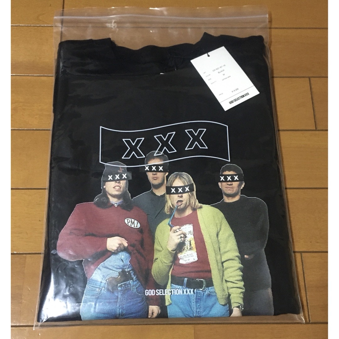 GOD SELECTION XXX(ゴッドセレクショントリプルエックス)の新品 GOD SELECTION XXX ニルヴァーナ Tシャツ  M 黒 メンズのトップス(Tシャツ/カットソー(半袖/袖なし))の商品写真