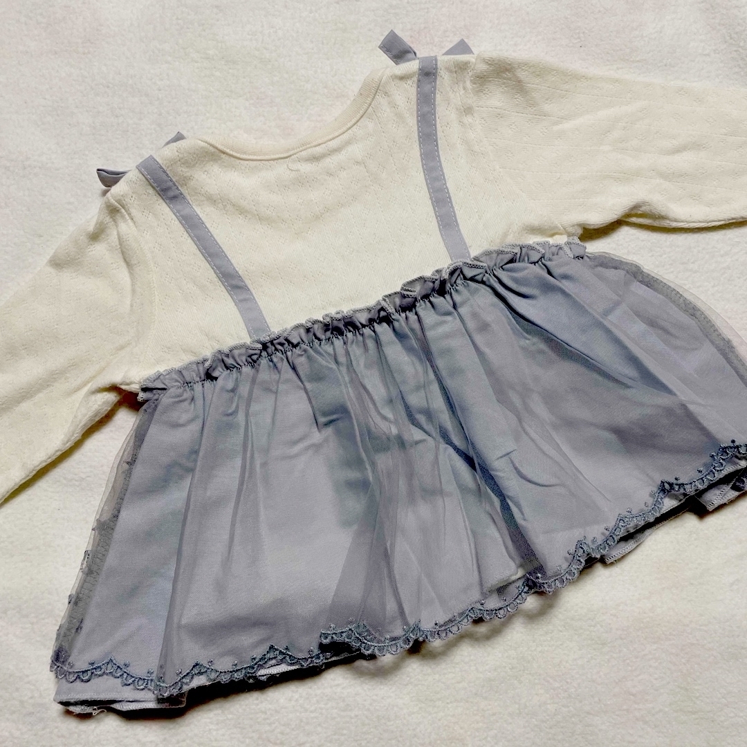 女の子　春服　トップス　80サイズ キッズ/ベビー/マタニティのベビー服(~85cm)(シャツ/カットソー)の商品写真